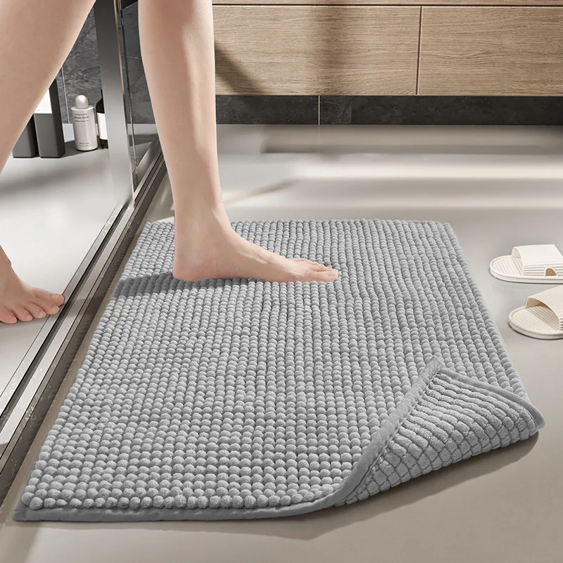 Thickened Bath Mat, Foot Wiping Mat, 23.6 x 15.7 x 1.2 inches