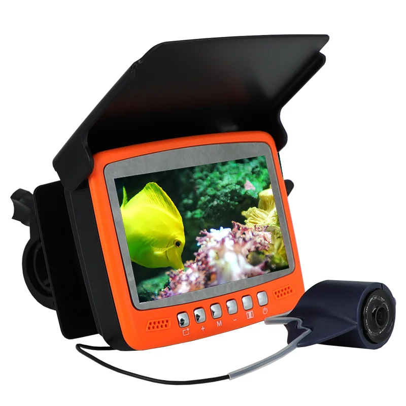 4.3 Inch IPS Monitor Video Fishing Camera With 15m Cable 1000TVL Fish Finder 8pcs Infrared Lamp Camera Lights ON/Off Function
