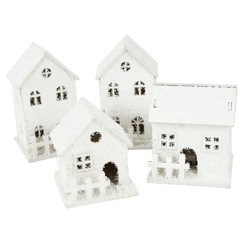Christmas Decoration Houses Led Light Christmas House White Led