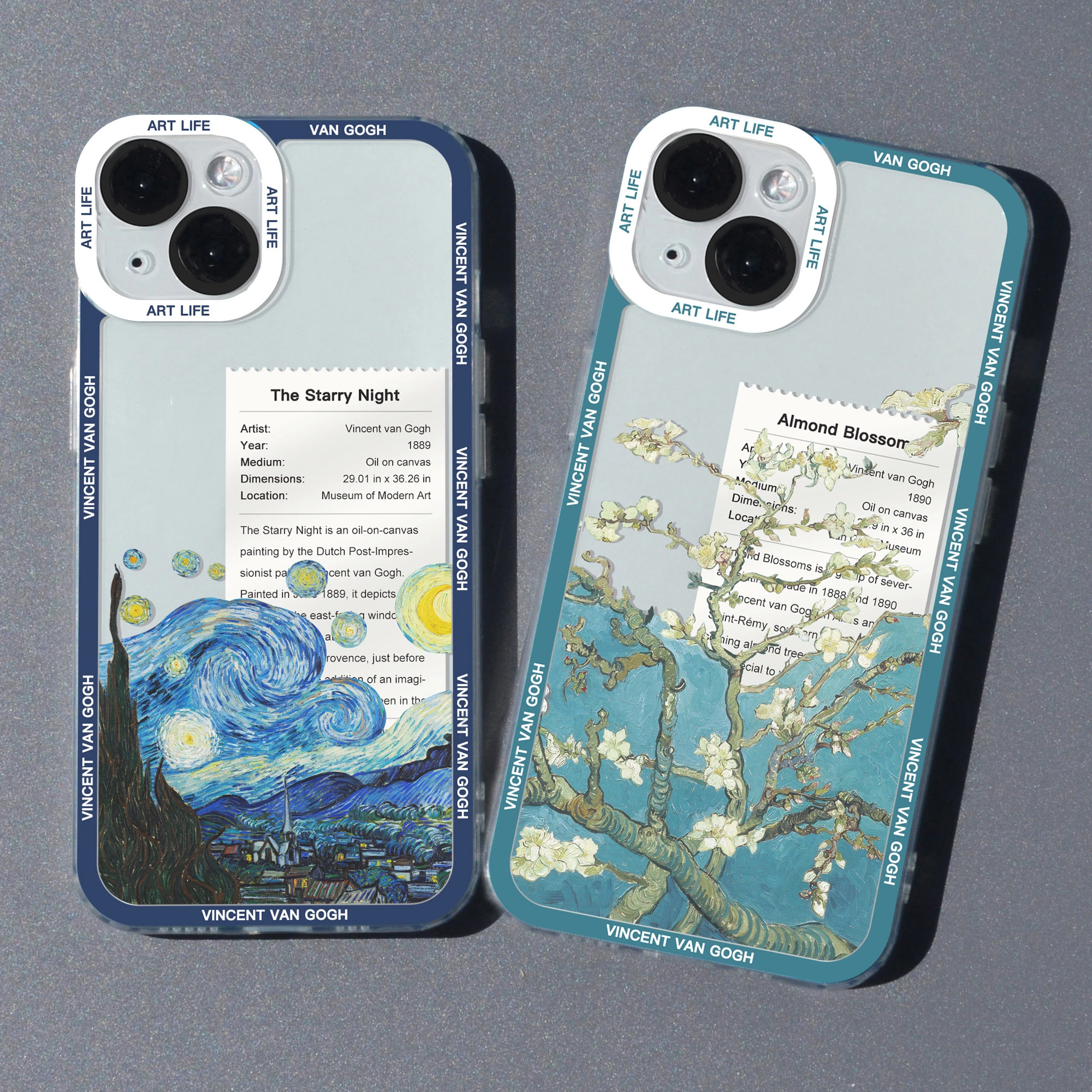 Fashion Retro Van Gogh Oil Painting Phone Case For iPhone 11 13 12 14 Pro Max Mini X XR XS 7 8