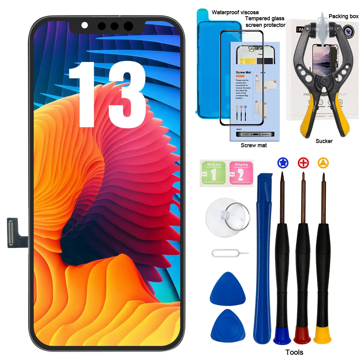 High Quality AAA For iPhone 13 Incell LCD Display Touch Screen