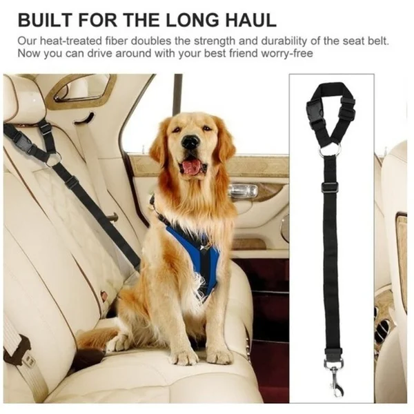 Adjustable Dog Seat Belt Dog Harness Pet Car Vehicle Seat Belt Pet Safety Leash Leads For Dogs/Cats Adjustable From 45 To 72 cm - Image 4