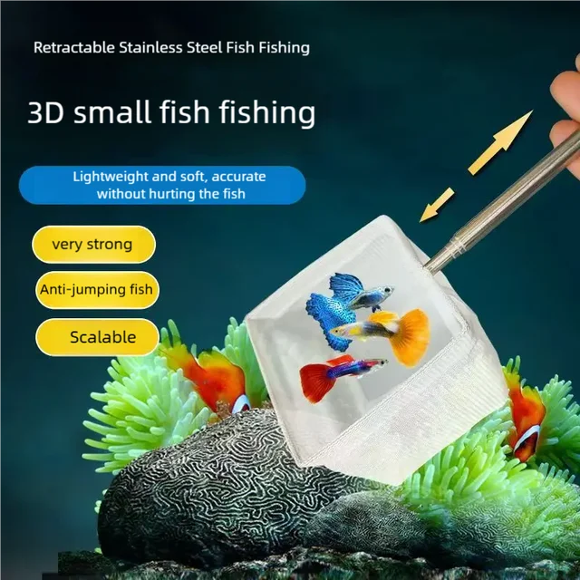 Aquarium Cleaning Tools Small Fish And Shrimp Net Tank Fishing Net Lightweight Aquarium Fish Net for Pet Fish Care 2