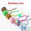 Interactive Cat Toys Yarn Ball Toy With Bell For Cats Kittens Playing Random Color 6