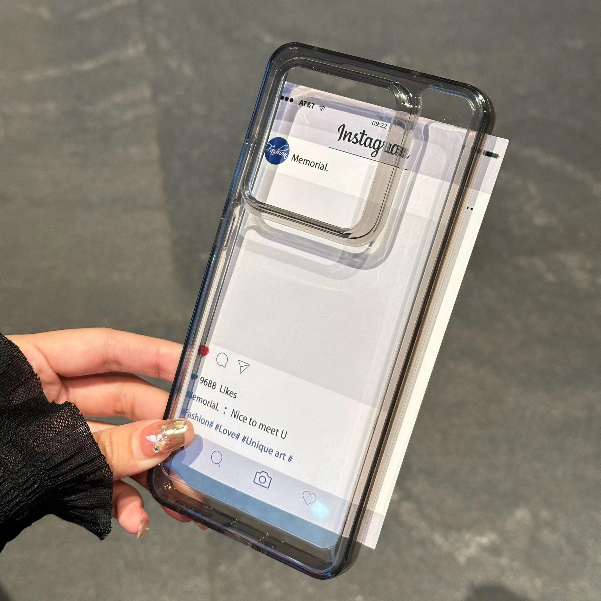Clear Fashion TPU Anti-Fall Protective Phone Case - Signature Series