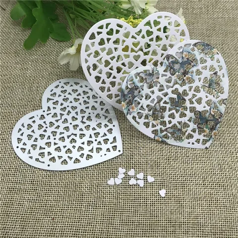 

Heart love decoration Metal Cutting Dies Stencil Scrapbooking Photo Album Card Paper Embossing Craft DIY