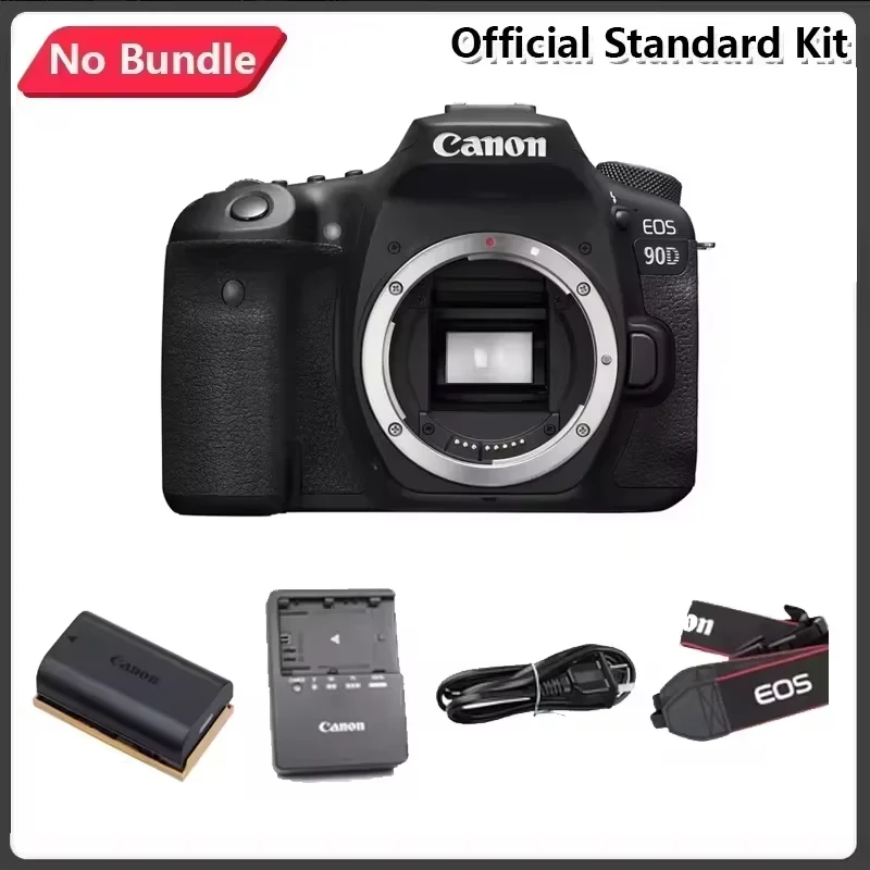 كاميرا Canon-EOS 90D DSLR ، كاميرا رقمية مضغوطة ، بكسل عالي ، احترافية ، من 18-، هي عدسة STM