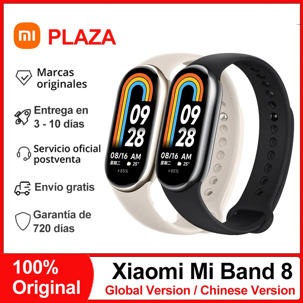 Xiaomi Mi Band 8 Smart Armband 1.62 ″ amoled Bildschirm Bluts auer stoff Herzfrequenz Überwachung 150 Sport modi Bluetooth 5,1 Smart Band