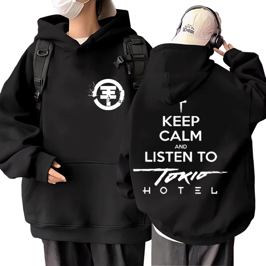 

Rock Band Tokio Hotel Print Hoodie Men Women Bodywarmer hip hop Loose streetwear Long sleeve hoodies Unisex pullover Sweatshirts