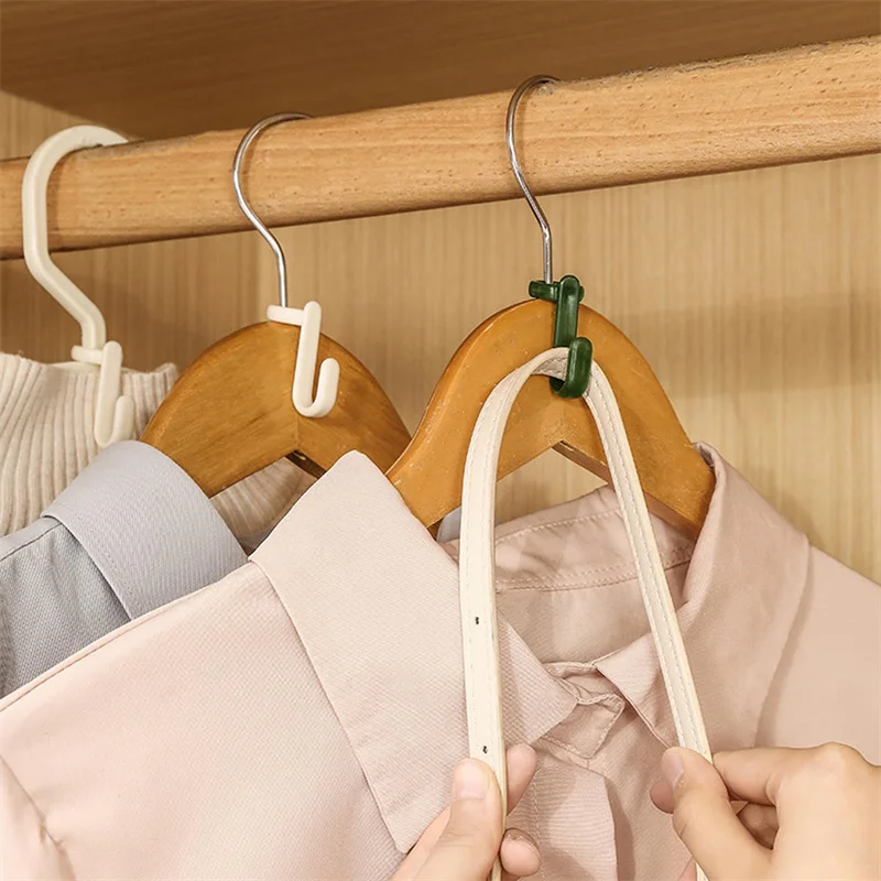 Clothes Hanger 50/100/200PCS Mini Hangers for Closet Connectors Hooks Cascade Plastic Closet Coat Organizer Hanger Space Saver