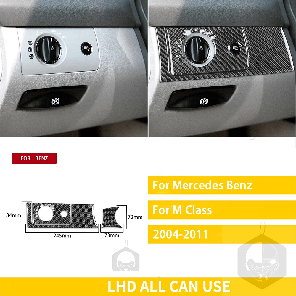 Kohlefaser-Rahmenabdeckung Für Mercedes M-Klasse W164 - Sportliche Innenraum-Optik