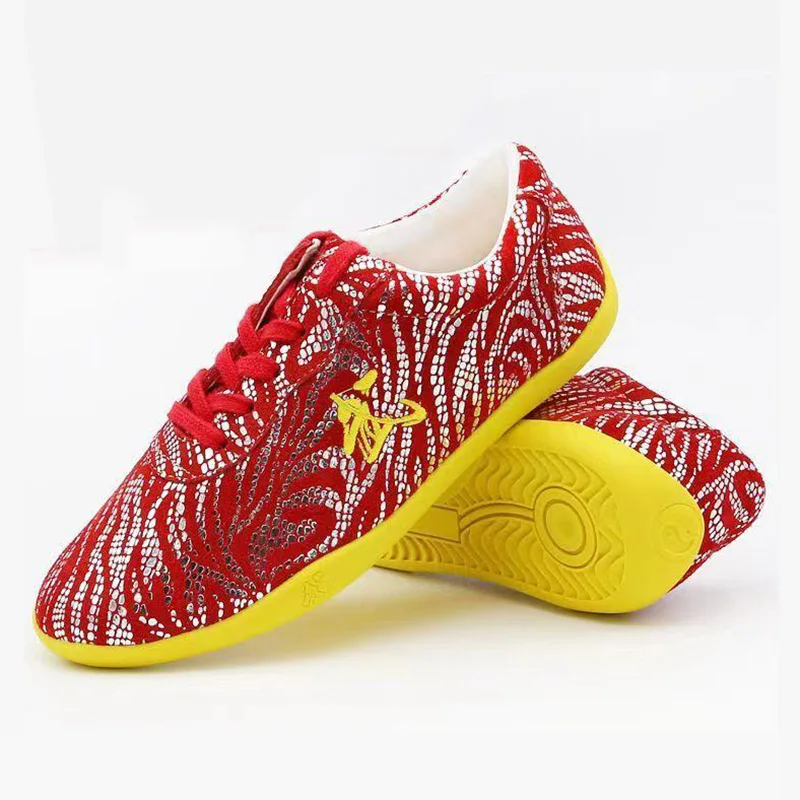 Martial Arts Shoes Genuine Leather Chinese Wushu Shoes for Men Women Children