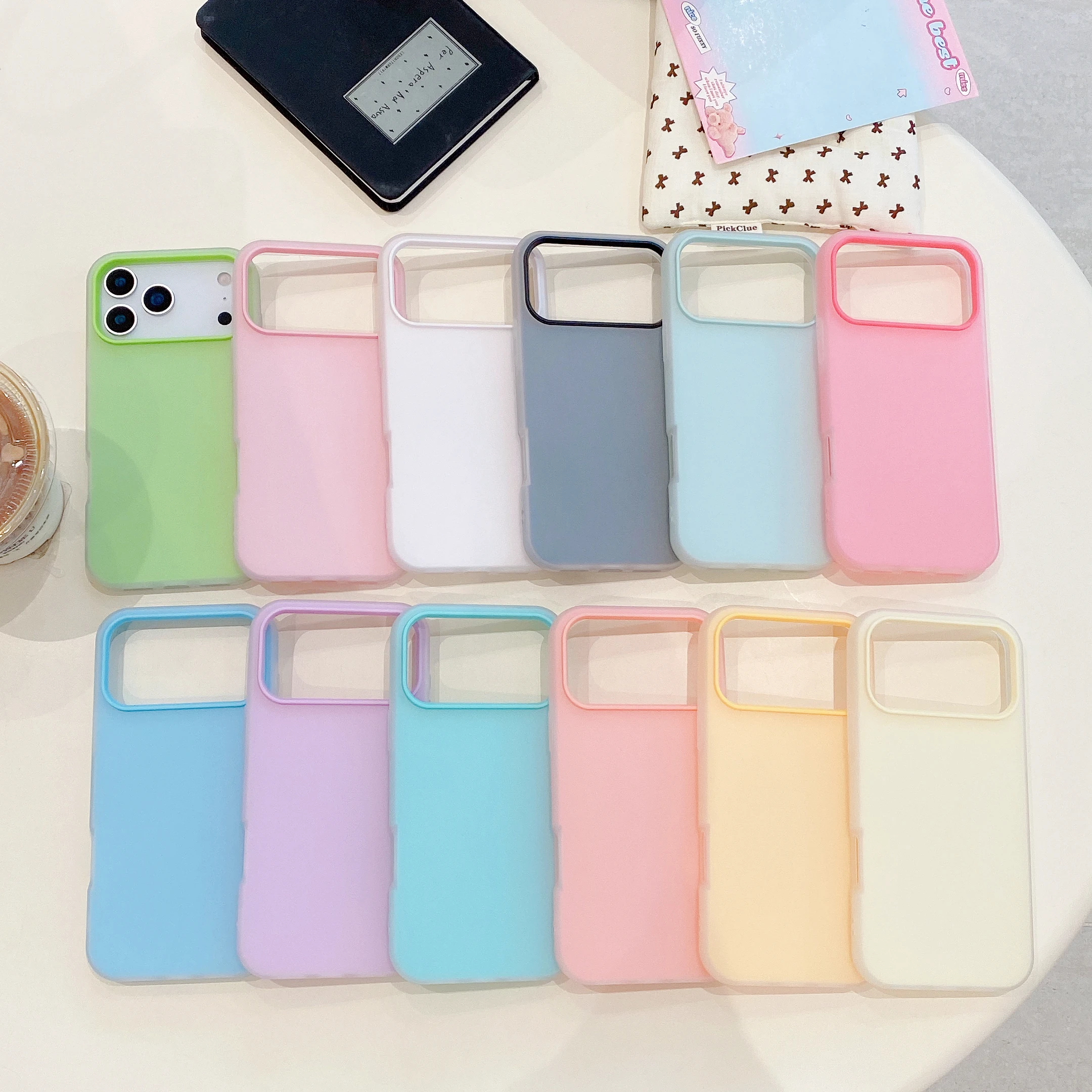 Vibrant Candy Colors Dual-Layer Shockproof Phone Case
