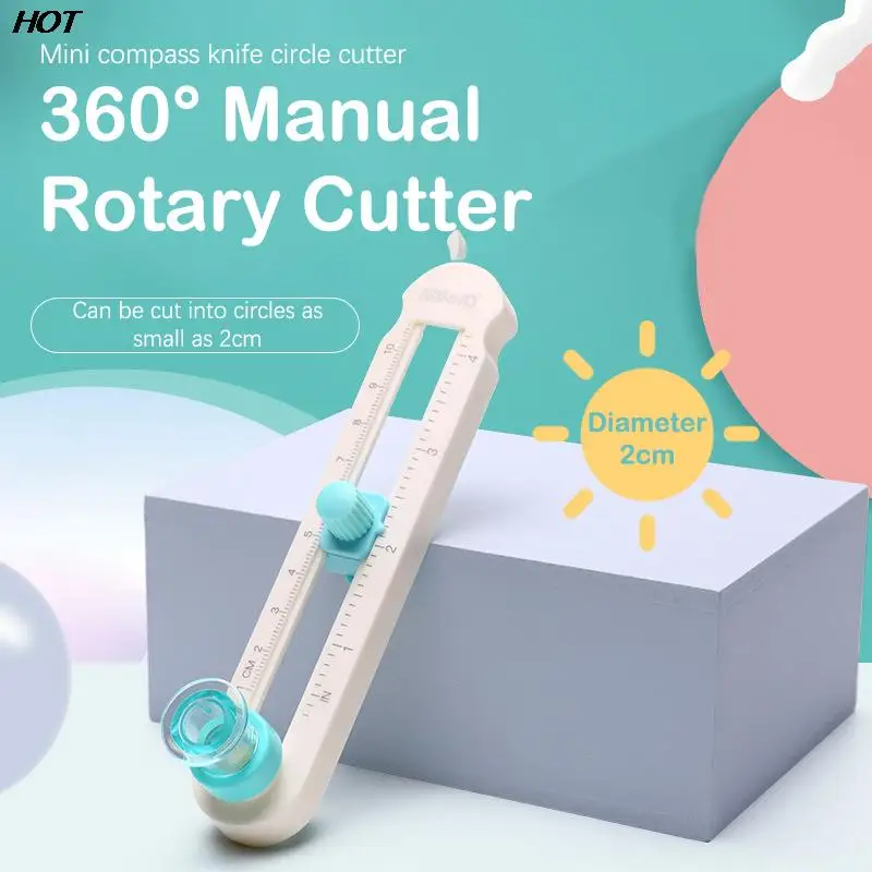 

1PC Adjustable 360 Degree Circle Cutting Machine DIY Manual Rotary Compass Knife Paper Scrapbooking Cards Cutters Crop Tool