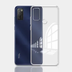 Silicone Soft Clear Shockproof Phone Case - Transparent Bumper Cover for TCL 20Y (Clear)