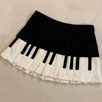 Y2k Gothic Punk Black White Short Skirt Women Hot Chick Darkly Polka Dot Ruffle Cake Skirt Female Sweet Chic Lolita Lace Skirts - Image 2