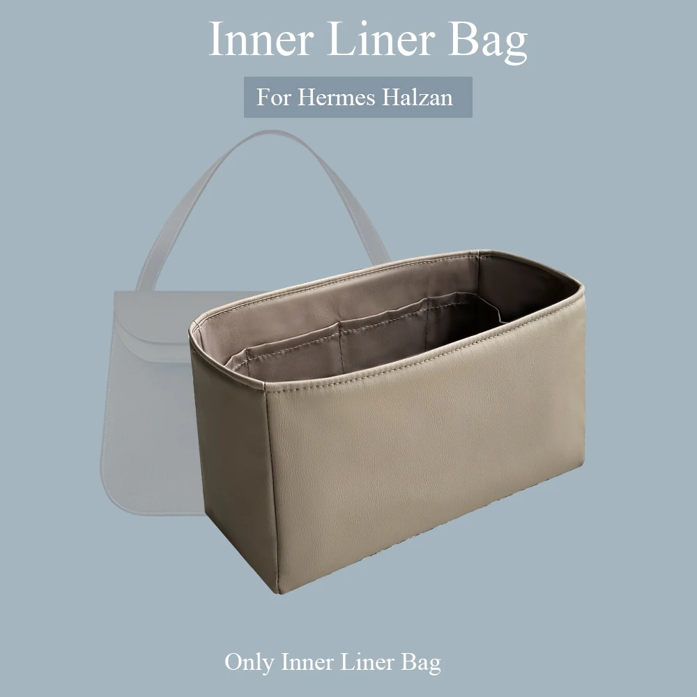 

Органайзер для кошелька, вставка для сумочки Hermes Halzan Mini/25/31, кожаная сумка, вставка, легкая водонепроницаемая подкладка для хранения
