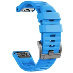 Official QuickFit Silicone Strap - High-Performance Band with 22mm & 26mm Options for 1PCS QuickFit 26mm (Style2 Sky blue)