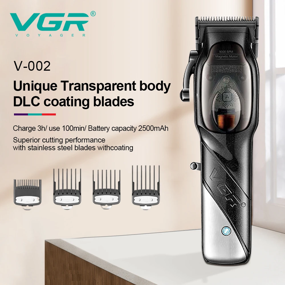 VGR 002 ماكينة حلاقة لاسلكية احترافية لقص الشعر ال...