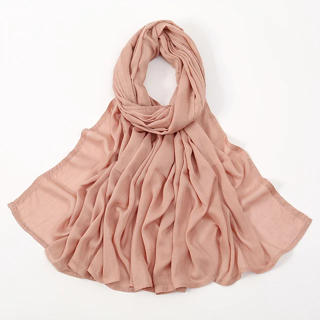 Nouveau grande taille solide rayonne Modal Hijab écharpe femmes musulman foulard enveloppes châle Femme Musulman bandeau islamique Turban 190*85 cm