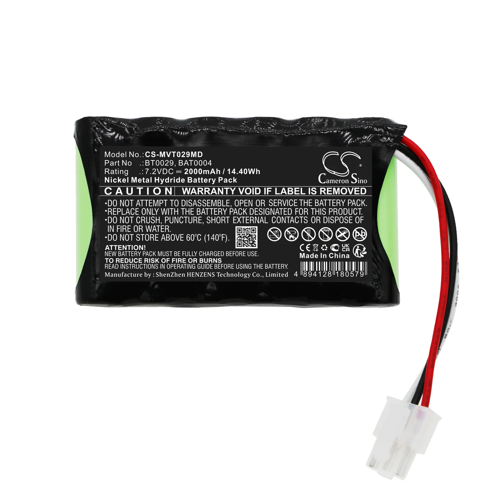 

Cameron Sino 2000mAh Battery For IMEX Versalab Vascular Doppler Summit Doppler Nicolet Vascular Viasys BAT0004 BT0029
