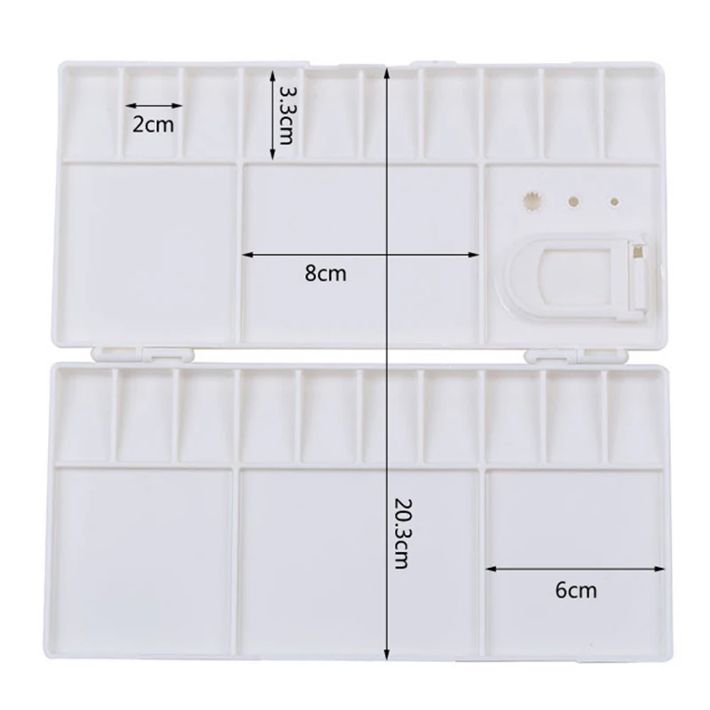 25 Grids Folding Watercolor Palette Art Painting Supplies 2