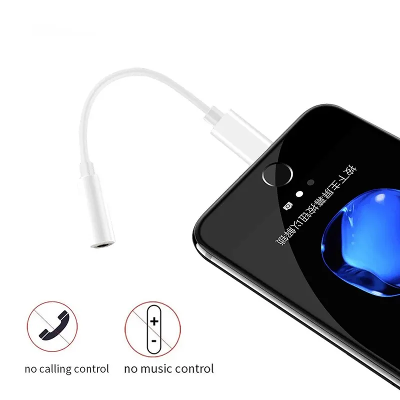 3.5mm Audio Adapter For IOS Adapter to 3.5mm Jack AUX Cable For iPhone 14 13 Pro Max Male to Female Headphone Converter