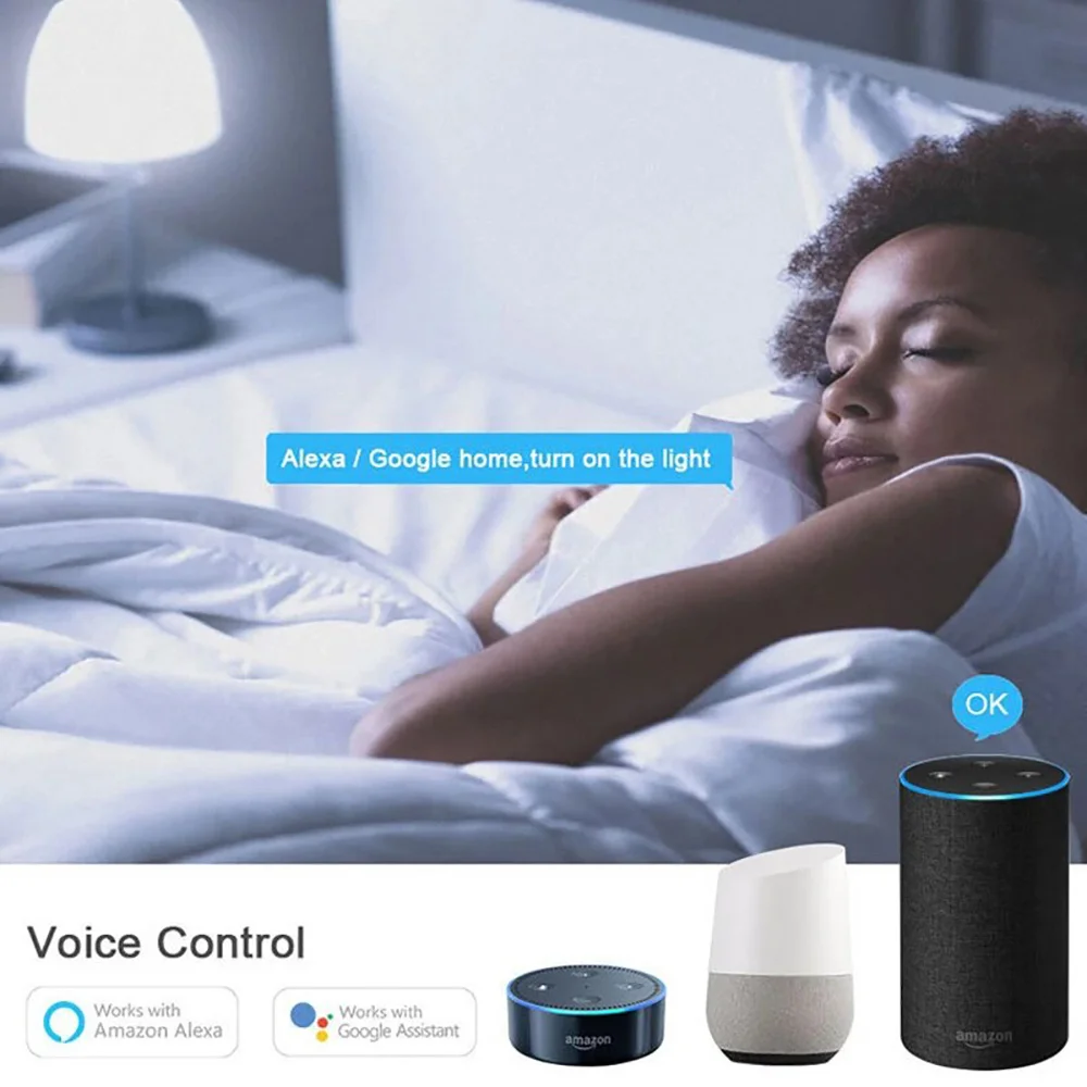 Smart WiFi RGB LED Bulb 10W/15W/20W E27 110-220V Compatible with Alexa Google Assistant Voice Control Tuya App Remote Lighting