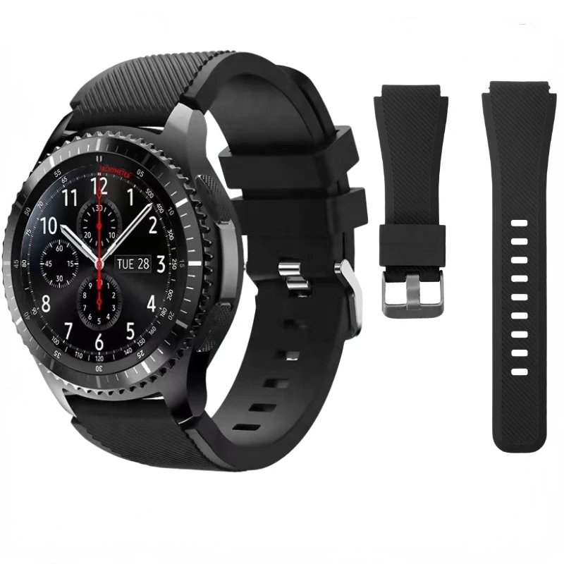 Universal 22mm Silicone Sport Watch Strap – Soft and Durable Replacement Wristband