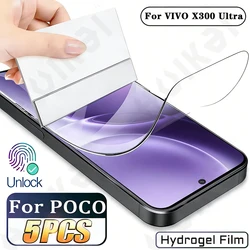 Premium Hydrogel Film Screen Protector - Pack of 5 for 5 Pcs (VIVO X300)