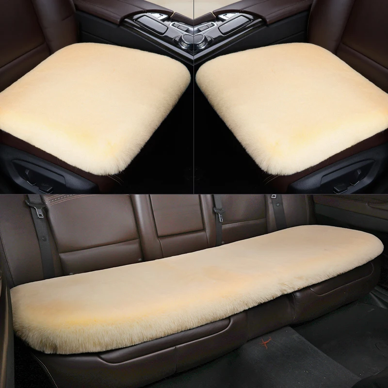 3PCS Plush Seat Cover Cushion For Volkswagen Passat B5 B7 B8 Golf