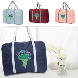 Large Capacity Travel Bags Men Clothing Organize Travel Bag Women Storage Bags Luggage Bag Handbag Broccoli Print