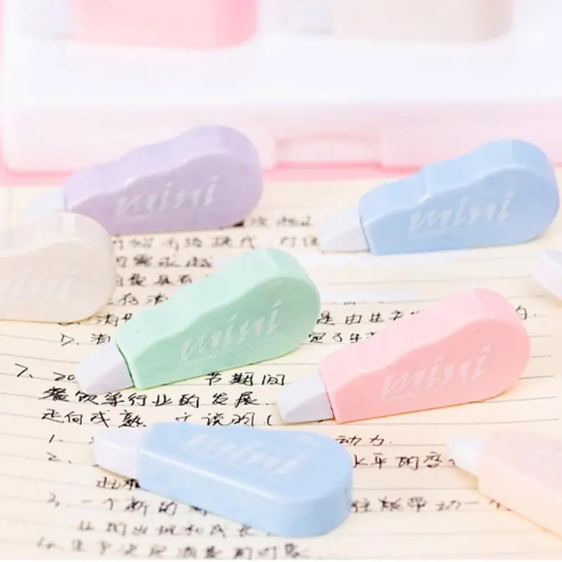 귀여운 카와이 마카롱 교정 도구, 학교 사무실 교정기 문구, 어린이 달콤한 노벨티 용품
