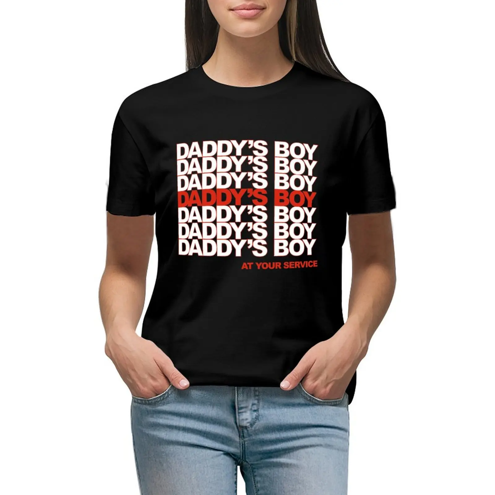 

Daddy's Boy T-Shirt vintage clothes heavyweights summer clothes for Women