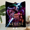 Hot Anime Arcane League of Legends Printed Blanket Picnic Blankets Warm Blanket Soft and Comfortable Home Travel Birthday Gift 3