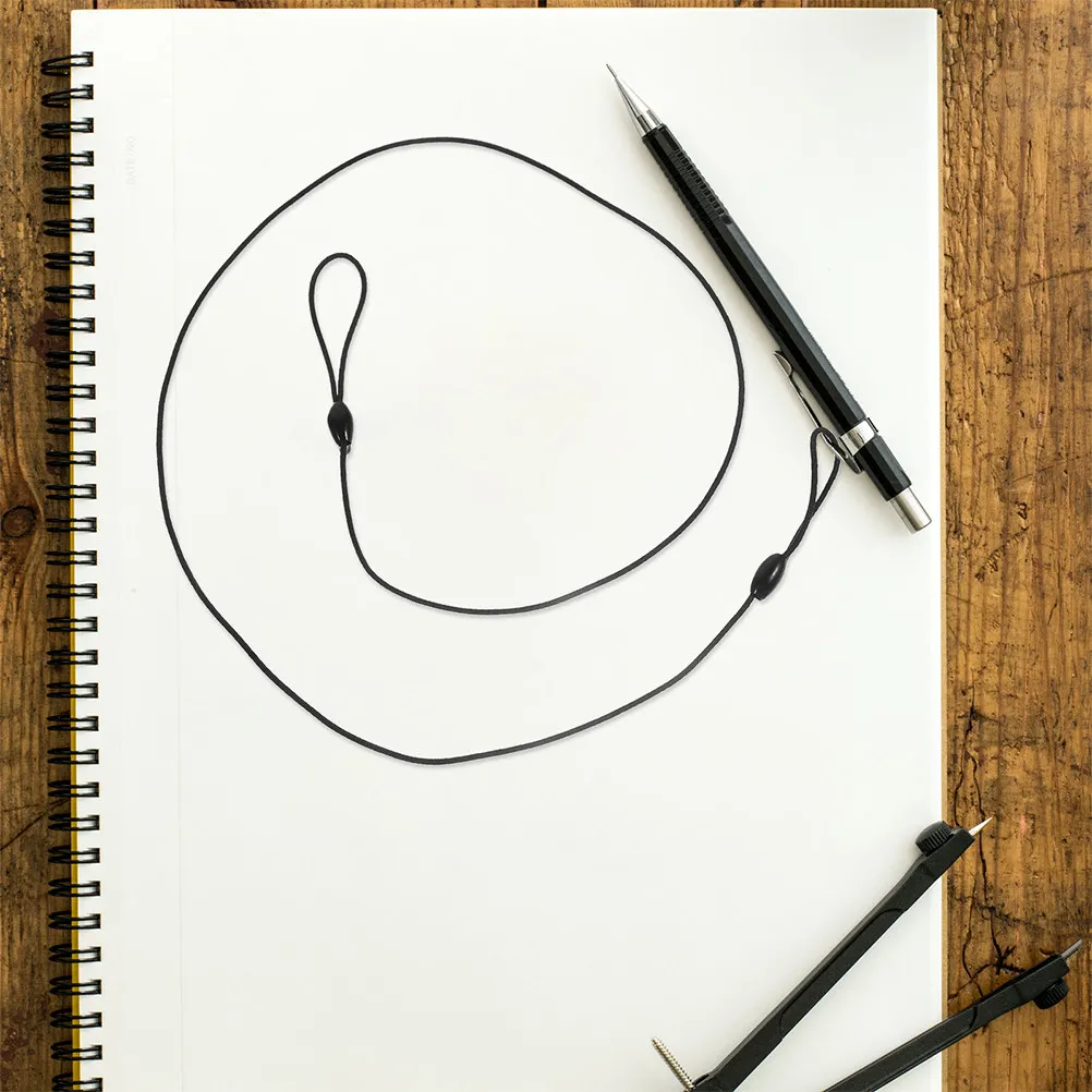 50Pcs 스타일러스 펜 끈 탄성 스트레치 로프 사무실 학교 여행용 분실 방지 펜 테더 헤비 듀티 탄성 코드