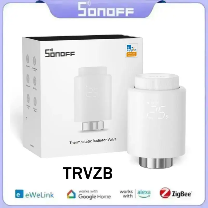 

SONOFF TRVZB Zigbee Thermostatic Radiator Valve Smart Home Heating Systerm support EWeLink Alexa Mqtt Google Home Assistant