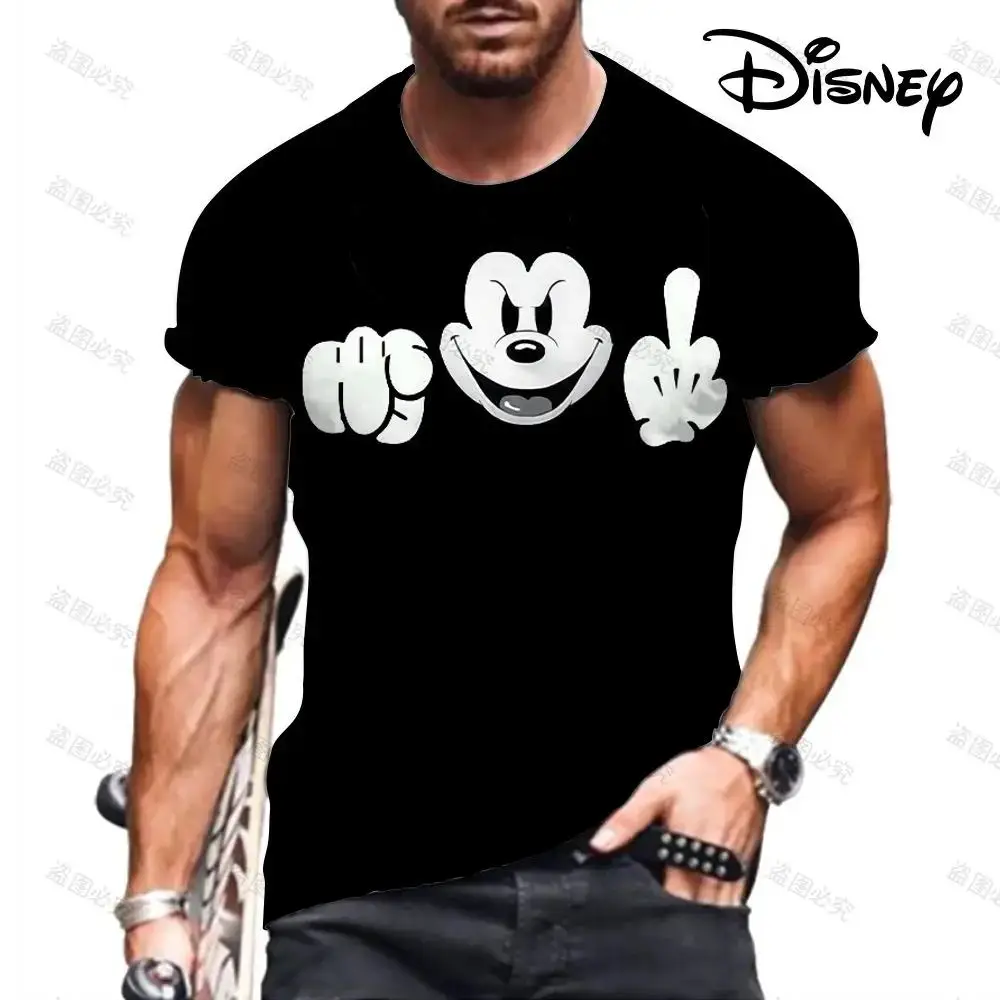 

Summer Disney T-Shirts Mickey Minnie Mouse Cartoon Anime 3D Print Streetwear Men Women Fashion T Shirt Kids Tees Tops