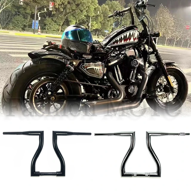 Motorcycle 1-1/2 inch Custom handlebar For Harley Dyna Softtail LOW Rider  Fat boy street Bob Breakout XL883 XL1200-X48