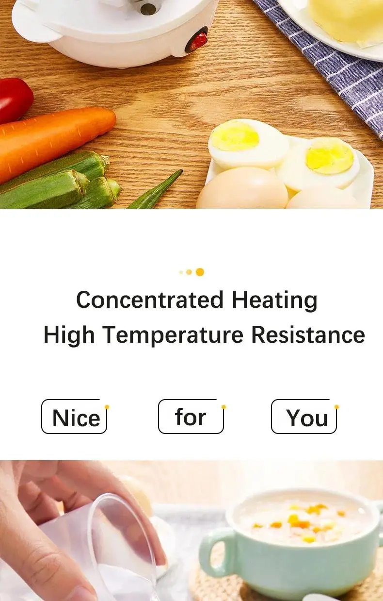 Description Picture 6 of item110V/220V Multifunctional Electric Egg Boiler Single Layers Egg Cooker Mini Steamer Poacher Kitchen Cooking Breakfast Machine