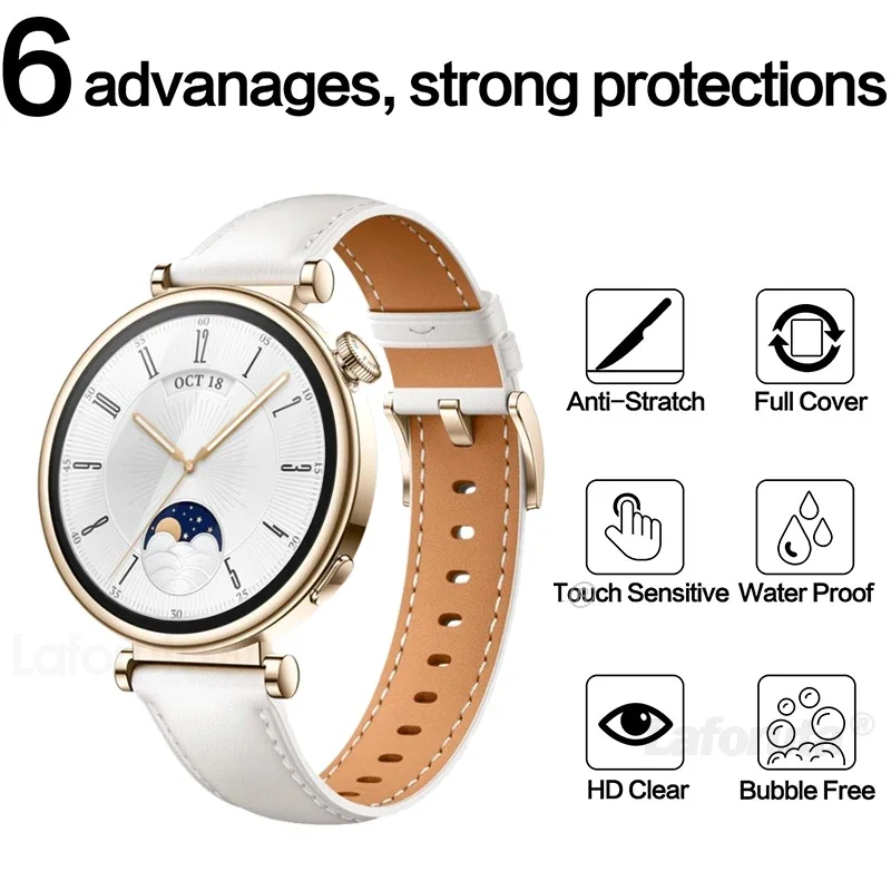 3pcs Hamis színben tüntet fel Hátvéd edzett üvegek számára huawey nézni GT 4 41mm számára huawey nézni gt4 46mm Védnök fólia smartwatch kiegészítők