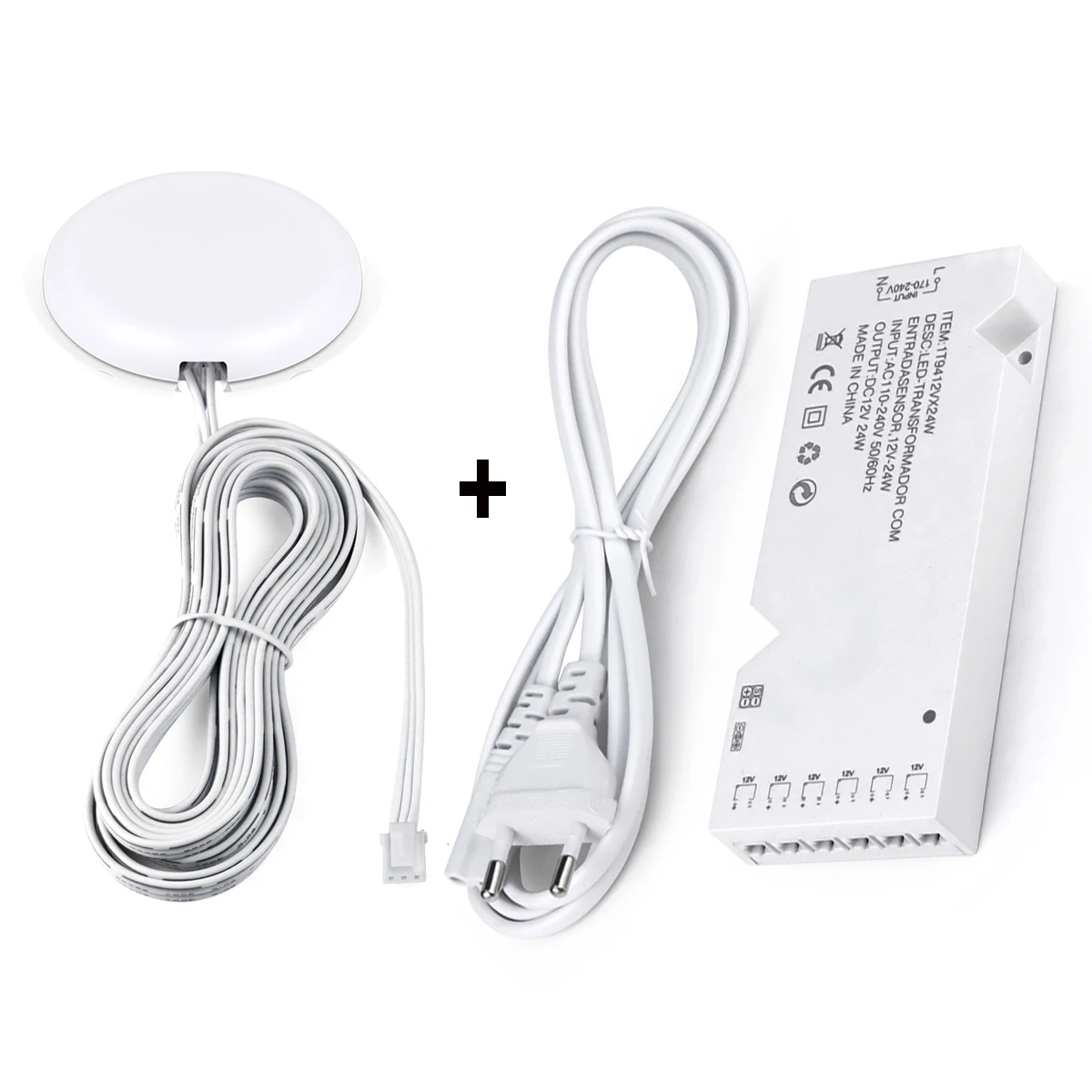 อะแดปเตอร์ไฟ AC/DC + เจาะสวิทช์สัมผัส 110V 220V ถึง 12V 2A -8A หม้อแปลงไฟฟ้าอิเล็กทรอนิกส์ Dupont สําหรับ LED Strip 1