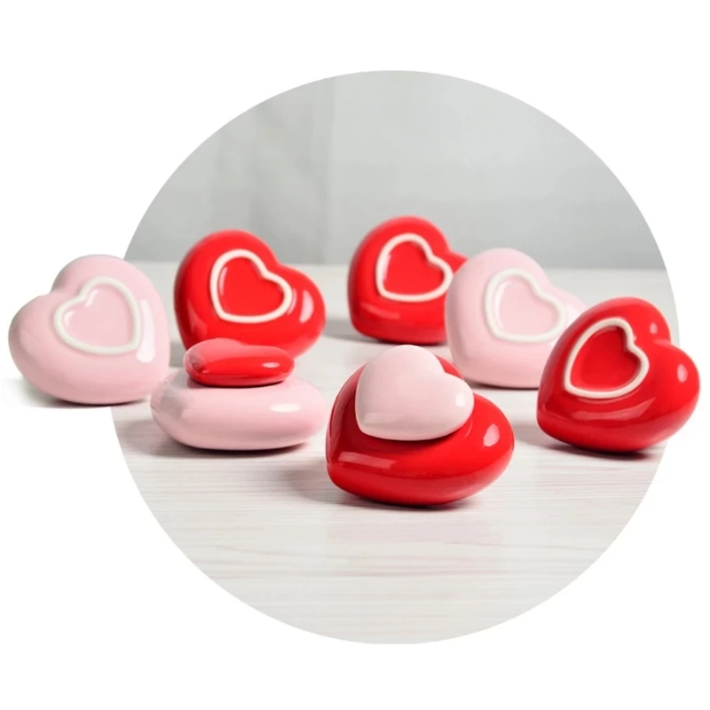Cremation Urn Heart Shaped Keepsake Ceramic Cremation Urn for Sharing Mini Urns with Siblings or Families Pet or Human Keeping Ashes