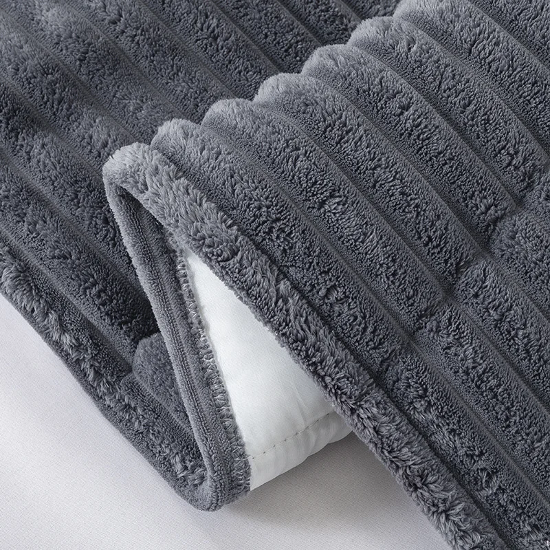 All-inclusive Winter Thicken Quilted Bed Head Cover Soft Velvet Headboard Cover Bed Backrest Back Dust Protector