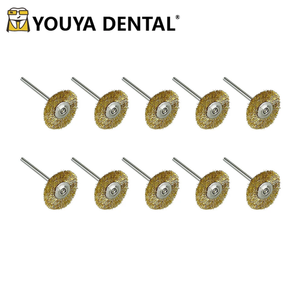 

10 шт. Стоматологическая лабораторная Полировочная плоская щетка, полировочные диски, полировочные щетки для вращающихся инструментов 22 мм/14,2 мм/17,4 мм/19 мм/25,4 мм