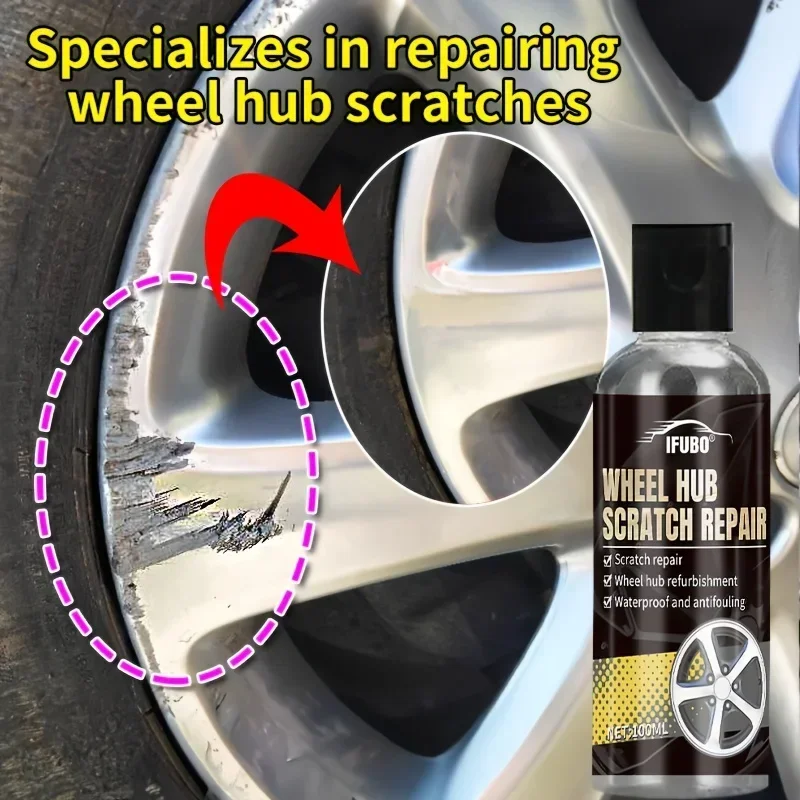 Car rim scratch repair and polishing kit-restore gloss and remove oxidation from tire edges