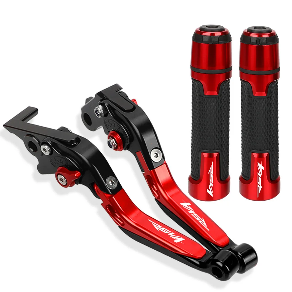 

For Aprilia RSV4 RSV4R RSV4RR RS V4 FACTORY 2009 2010 2011 2012-2019 Motorcycle Adjustable Brake Clutch Levers & Handlebar grips