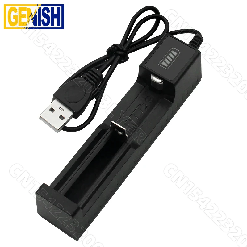 

Универсальное зарядное устройство USB 18650, 1 слот, умная Быстрая зарядка для перезаряжаемой литиевой батареи, зарядка 14500, 16650, 14650, 18500