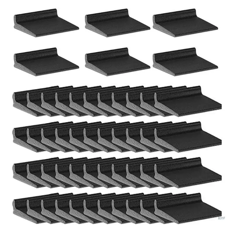 50 unids/set autoadhesivo para puerta, sellos para clima, sellos para bordes, ahorro energía y aislamiento