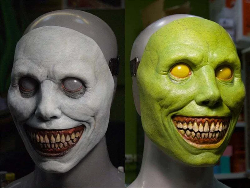 Halloween Horror Momo Diamond Cosplay Máscara, Cara do Fantasma Assustador,  Demônio Hacking Jogo, Máscaras Plásticas, Decoração da Festa, Costume Props  - AliExpress